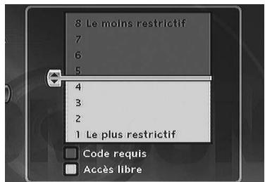 THOMSON DTH 8657 - Niveau de restriction - 2