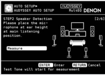 DENON AVR 3311 - Appuyez sur  pour sélectionner "auto setup start", puis appuyez sur ENTER. - 1