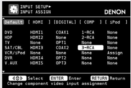 DENON AVR 3311 - Appuyez sur ENTER pour valider le réglage. - 1