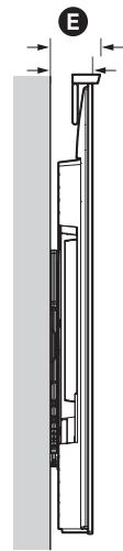 SONY LCDXR-65A80L - Wymiary do instalacji uchwytu sciennego na scianie - 2