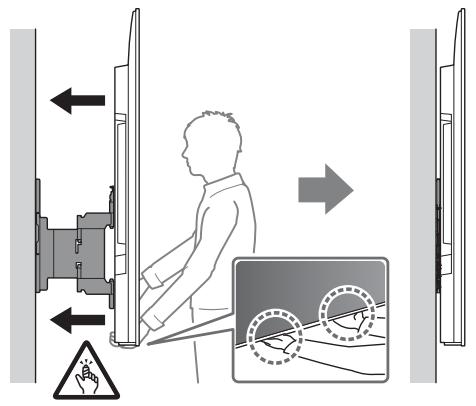 SONY LCDXR-65A80L - A tv-keszülék felszerelése a falra - 7