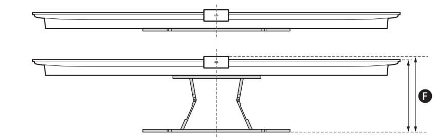 SONY LCDXR-65A80L - Pengukuran untuk pemasangan Braket Penyangga Dinding di dinding - 3