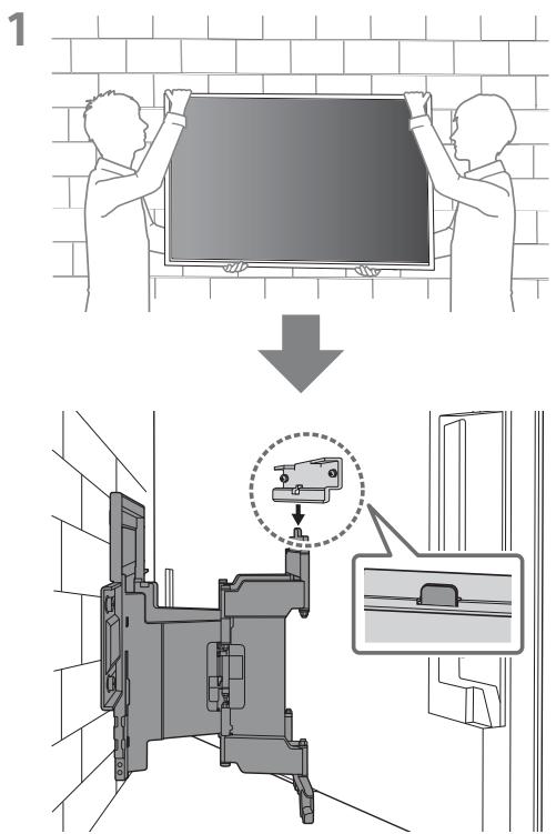 SONY LCDXR-65A80L - A tv-keszülék felszerelése a falra - 2