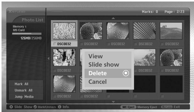 LGTELéVISEUR NC - Suppression d'une image - 1