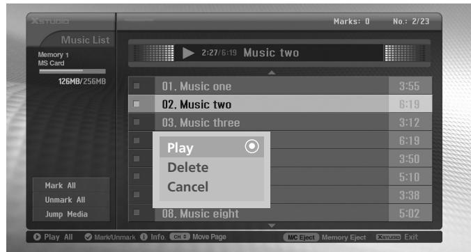 LGTELéVISEUR NC - Sélection et lecture de fichiers MP3 - 1