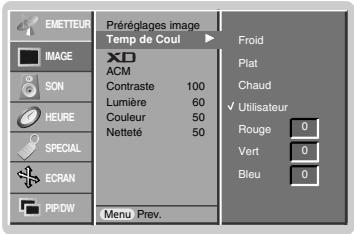 LGTELéVISEUR NC - Réglage manuel de la couleur - 1