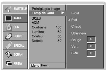 LGTELéVISEUR NC - CSM (mémoire du paramétrage des couleurs) - 1