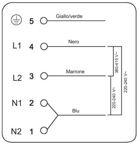 HAIER HAMITSJP86MC/1 - Collegamento del piano cottura alla rete elettrica - 3