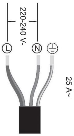 HAIER HAMITSJP86MC/1 - Collegamento del piano cottura alla rete elettrica - 5