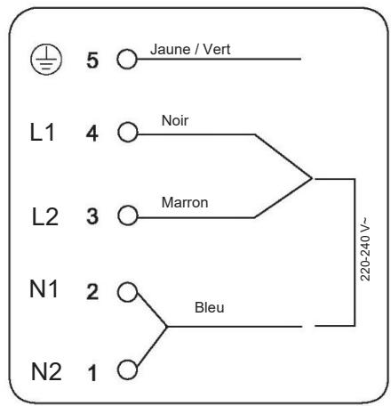 HAIER HAMITSJP86MC/1 - Branchement de la plaque sur le secteur - 6