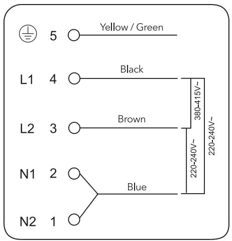 HAIER HAMITSJP86MC/1 - Connecting the hob to the mains power supply - 3