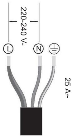 HAIER HAMITSJP86MC/1 - Branchement de la plaque sur le secteur - 5