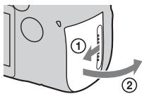 SONY DSLRA850 - Insertion d'une carte mémoire - 1