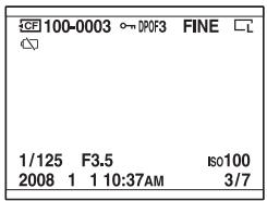 SONY DSLRA850 - Vérification des informations des images enregistrées - 1