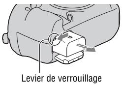 SONY DSLRA850 - Pour retirer la batterie - 1