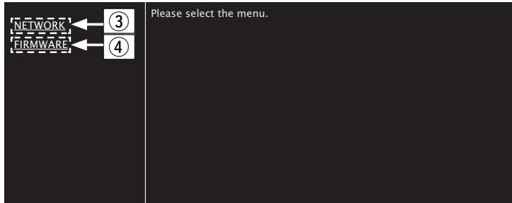 DENON N9 BLANC - Lorsque le menu principal est affiché, cliquez sur l'élément de menu que vous pouvez utiliser. - 1