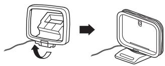 DENON N9 BLANC - Montage de l'antenne à boute AM - 2