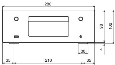 DENON N9 BLANC - Dimensions - 3