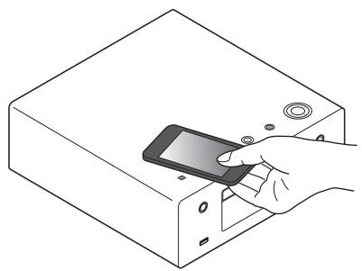 DENON N9 BLANC - Touchez sur cet appareil avec l'antenne NFC du périphérique bluetooth. - 1