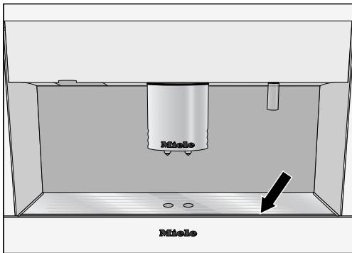 MIELE CVA6401BLANC - Plaque d'évacuation - 1
