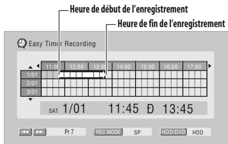 PIONEER DVR 440 HK - ENTER précisez l'heure de début. - 1