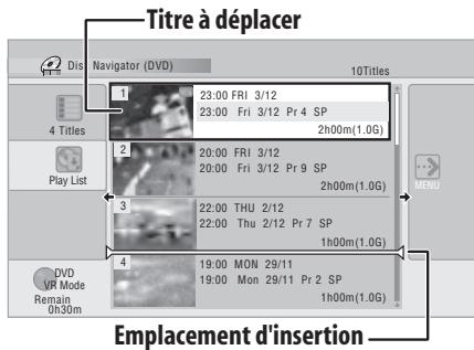 PIONEER DVR 440 HK - Mettez en surbrillance le titre à protéger (ou à libérer). - 4