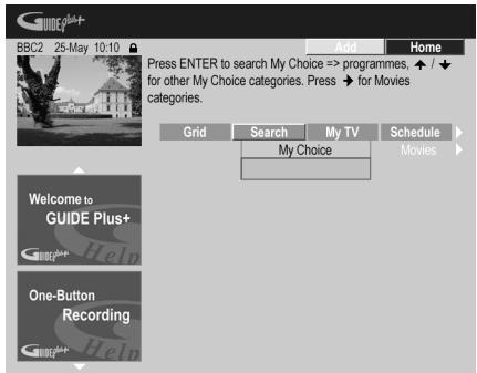 PIONEER DVR 440 HK - Utilisation d'un mot-clé de monchioix pour effectuer une recherche - 1