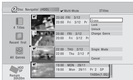 PIONEER DVR 440 HK - Sélectionnez les titres sur la liste. les titres choisis sont reprises par 4 - 1