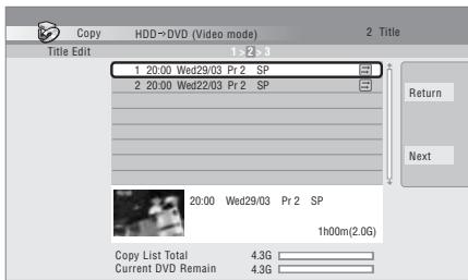PIONEER DVR 440 HK - Appuyez sur  pour afficher le menu des commandes. - 1