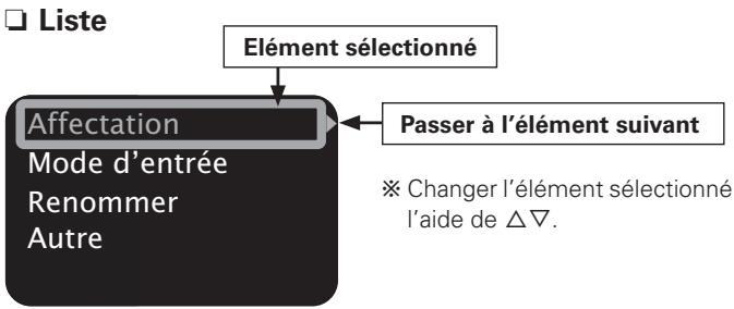 DENON AVR-3808SRE2 - Exemples d'affichages de l'écran de l'interface graphique GUI - 1