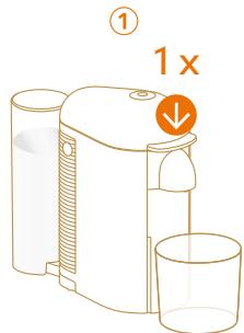 KRUPS YY4888FD - Push the lever down and press the button at the same time - 1