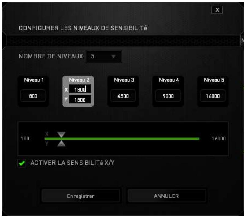 RAZER mAMBA CHROMA - Activer la sensibilité x-y - 1