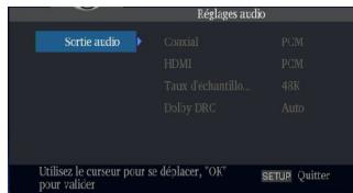TOSHIBA BDX4350 - Réglages audio - 1