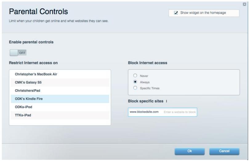 LINKSYS RTREA7500-EU - Contrôle parental - 1