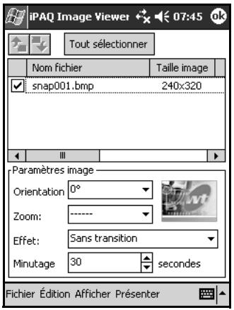 HP iPAQ Pocket PC serie h2200 - Création d'une présentation - 1