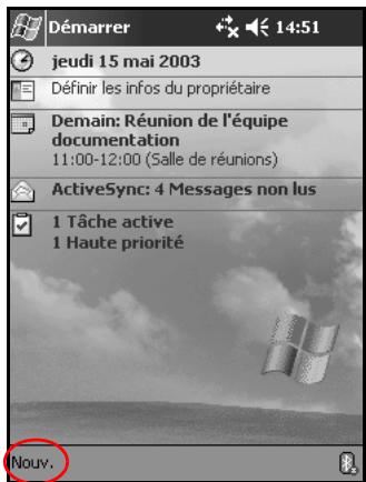 HP iPAQ Pocket PC serie h2200 - Création d'informations - 1
