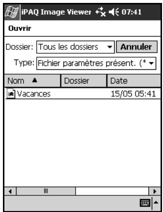 HP iPAQ Pocket PC serie h2200 - Ouverture d'une présentation - 1