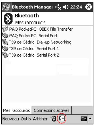 HP iPAQ Pocket PC serie h2200 - Envoi de cartes de visite - 1