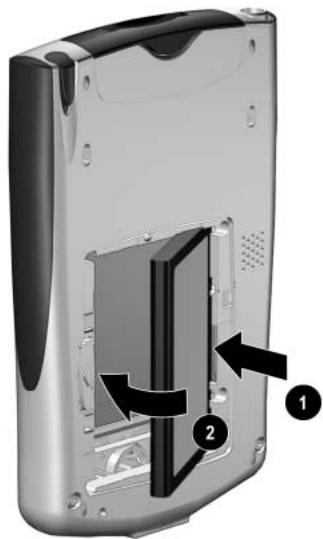 HP iPAQ Pocket PC serie h2200 - Installation de la batterie - 2