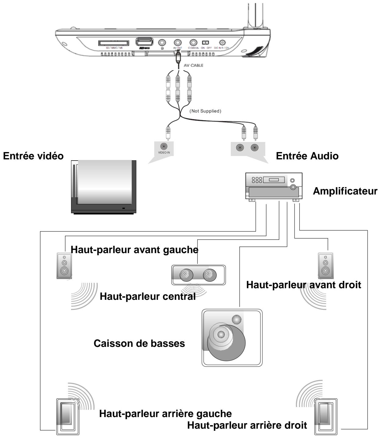 D-JIX PVS1005-91H - Connexion SORTIE audio/video - 1