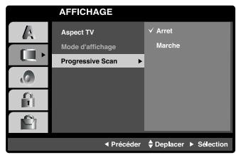 LG-GOLDSTAR LF-D7150 - Pour permettre le balayage progressif en marche: - 1