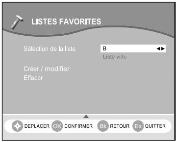 SAGEM ITD64FTAC - 6-3 Installation des LISTES favorites (non disponible sur ITD59 / ITD61) - 1