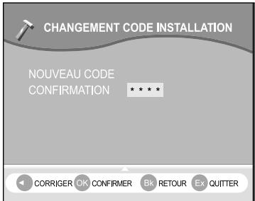 SAGEM ITD64FTAC - 6-5 Changement du code installation - 2