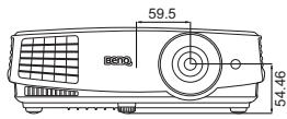 BENQ MS524 - Configuration de montage au plafond - 1