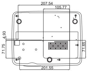 BENQ MS524 - Configuration de montage au plafond - 2