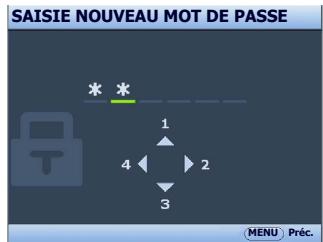 BENQ MS524 - Définition d'un mot de passe - 1