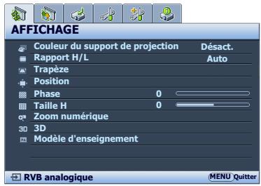 BENQ MS524 - Utilisation des menus - 3