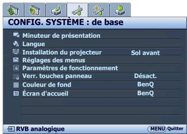BENQ MS524 - Utilisation des menus - 4