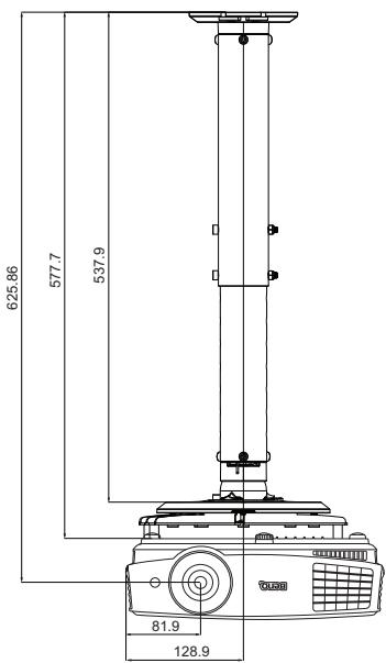 BENQ MS524 - Configuration de montage au plafond - 3