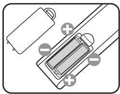 BENQ MS524 - Remplacement des piles de la télécommande - 2